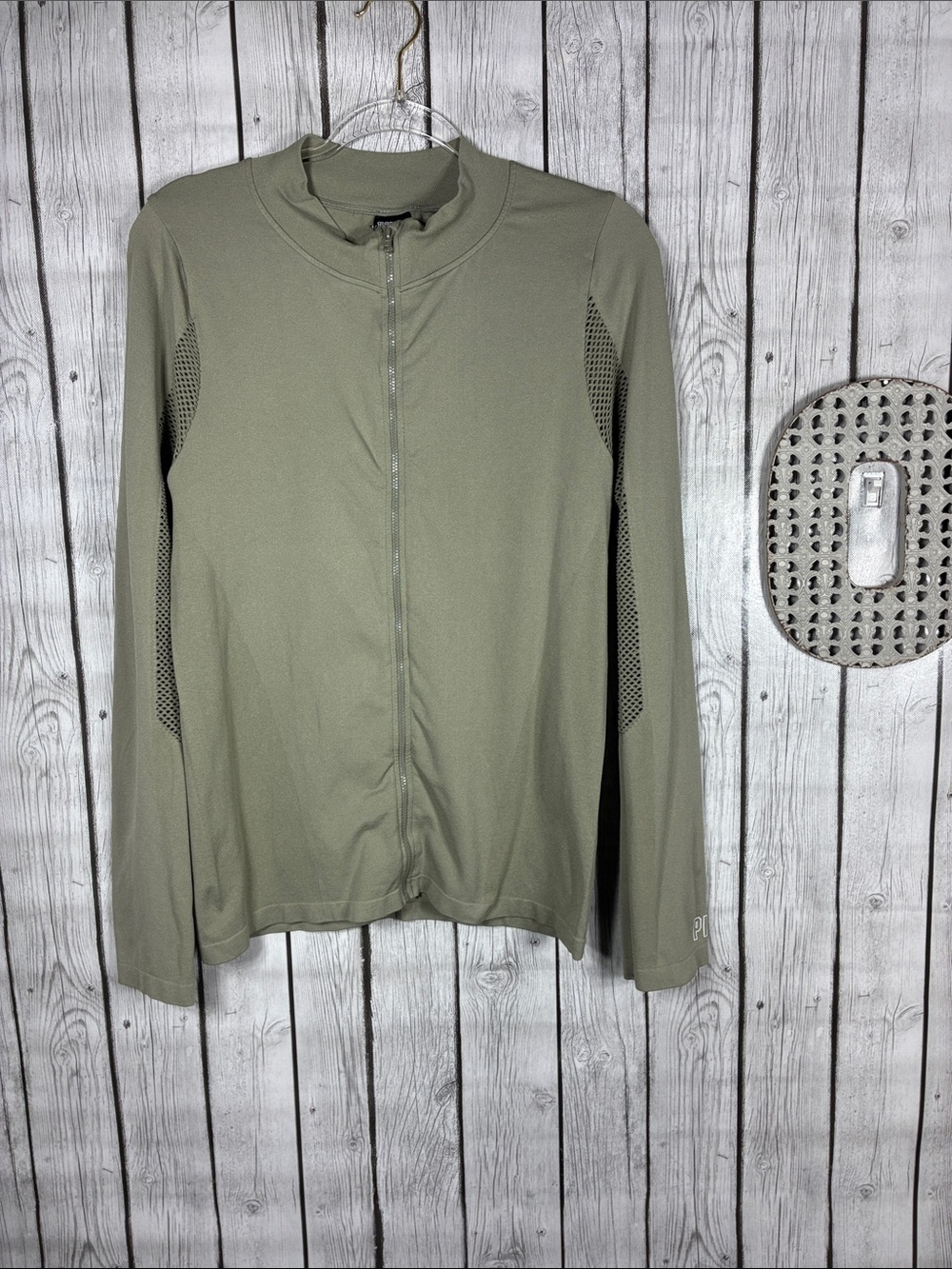 Victoria's Secret Olive Green Full-Zip Jacket Size xl